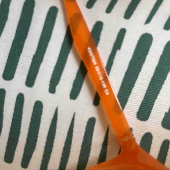 Orange, round eyeglasses, frames, new, ready for lenses, retro eyeglasses - Picture 6 of 13